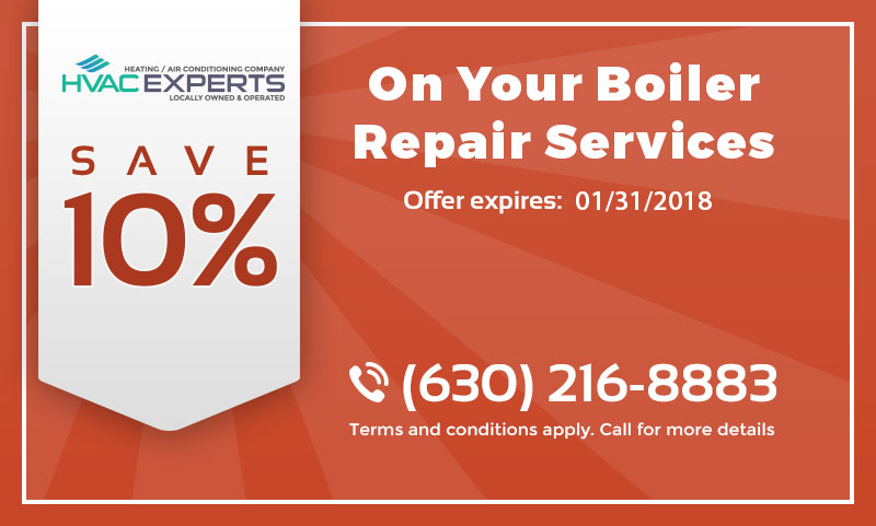 A coupon that gives 10% discount on boiler repair services.