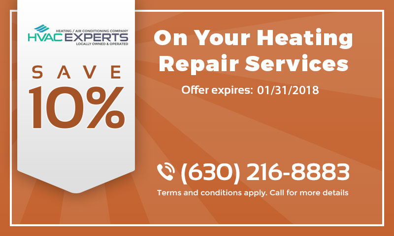 A coupon that gives 10% discount on heating repair services